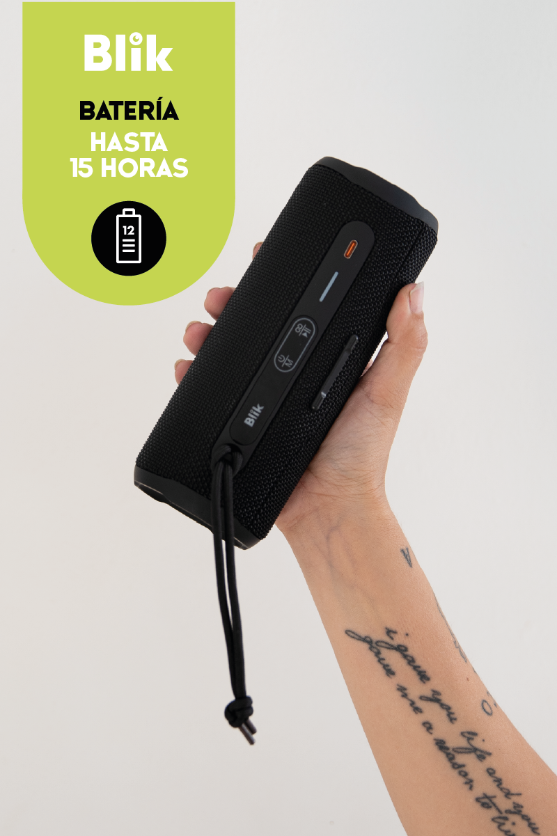 Parlante Bluetooth Portátil Blik HypeGo Negro-2
