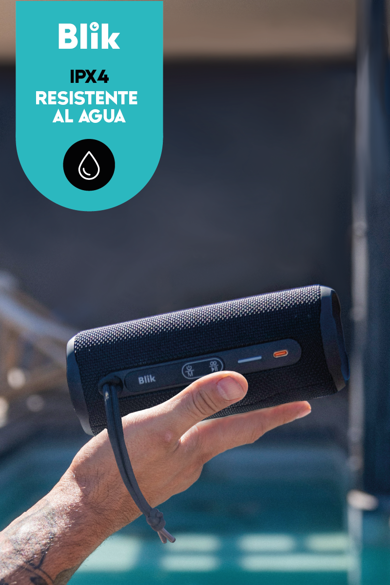 Parlante Bluetooth Portátil Blik HypeGo Negro-4