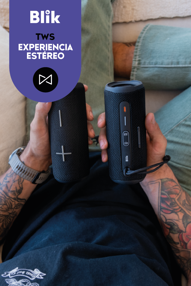 Parlante Bluetooth Portátil Blik HypeGo Negro-5