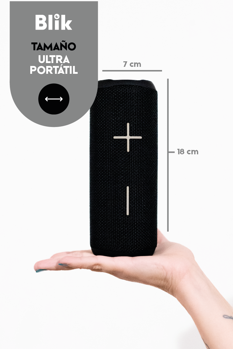 Parlante Bluetooth Portátil Blik HypeGo Negro-6