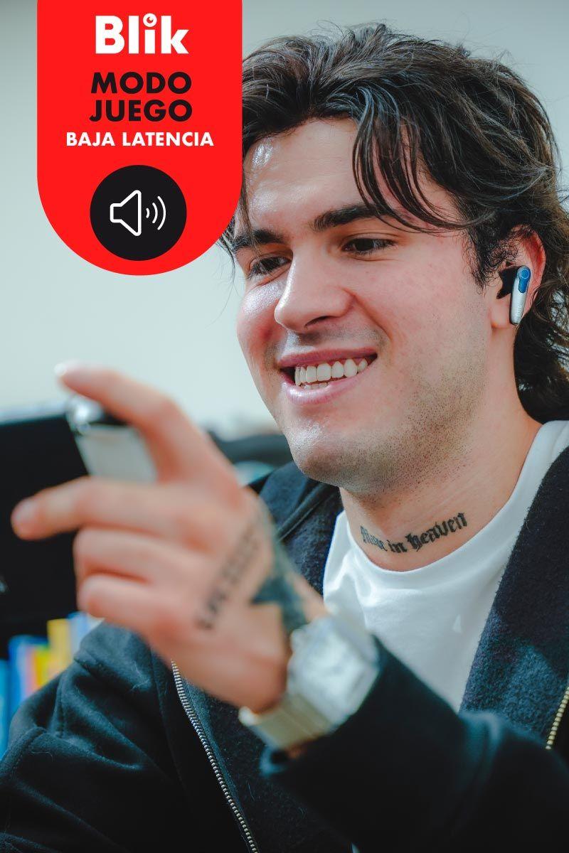 Audifonos Bluetooth Blik Game-X Baja Latencia 30 hrs-2