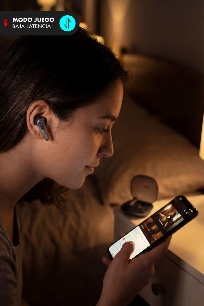Audifonos Bluetooth Blik Game-X Baja Latencia 30 hrs-4