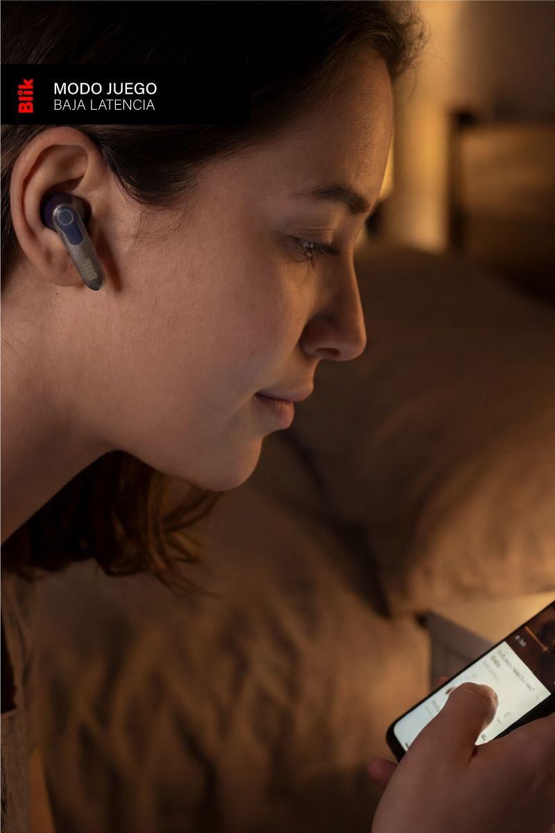 Audifonos Bluetooth Blik Game-X Baja Latencia 30 hrs-4