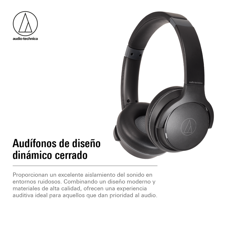Audífonos Bluetooth Audio-Technica ATH-S220BT Negro-3