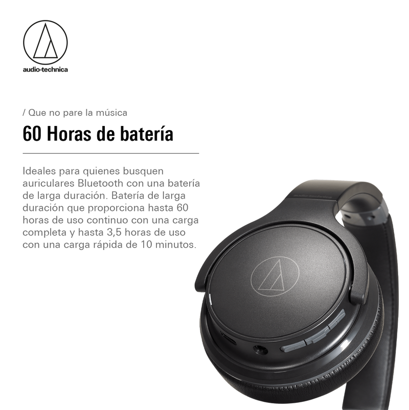 Audífonos Bluetooth Audio-Technica ATH-S220BT Negro-6