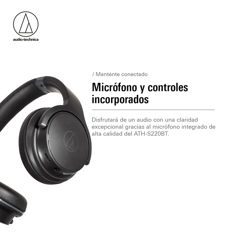 Audífonos Bluetooth Audio-Technica ATH-S220BT Negro-7