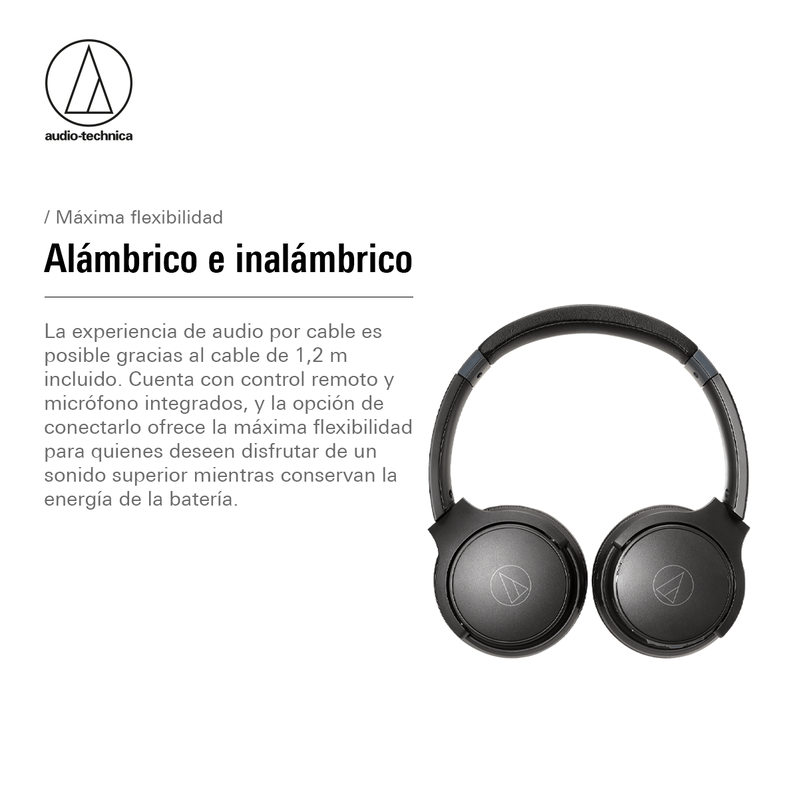 Audífonos Bluetooth Audio-Technica ATH-S220BT Negro-8