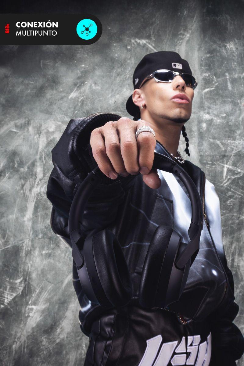 Audifonos Bluetooth Blik Powersoul Cancelación De Ruido 60H Negro-5