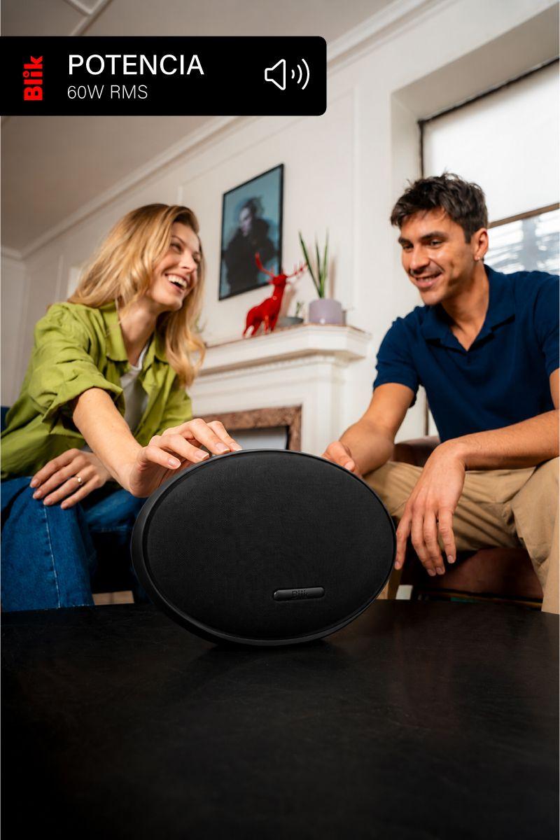 Parlante Bluetooth Blik Moonlight 60W Hi-Fi 15H DSP Negro-3