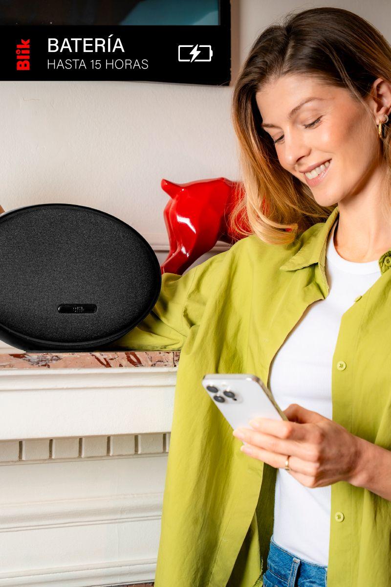 Parlante Bluetooth Blik Moonlight 60W Hi-Fi 15H DSP Negro-5