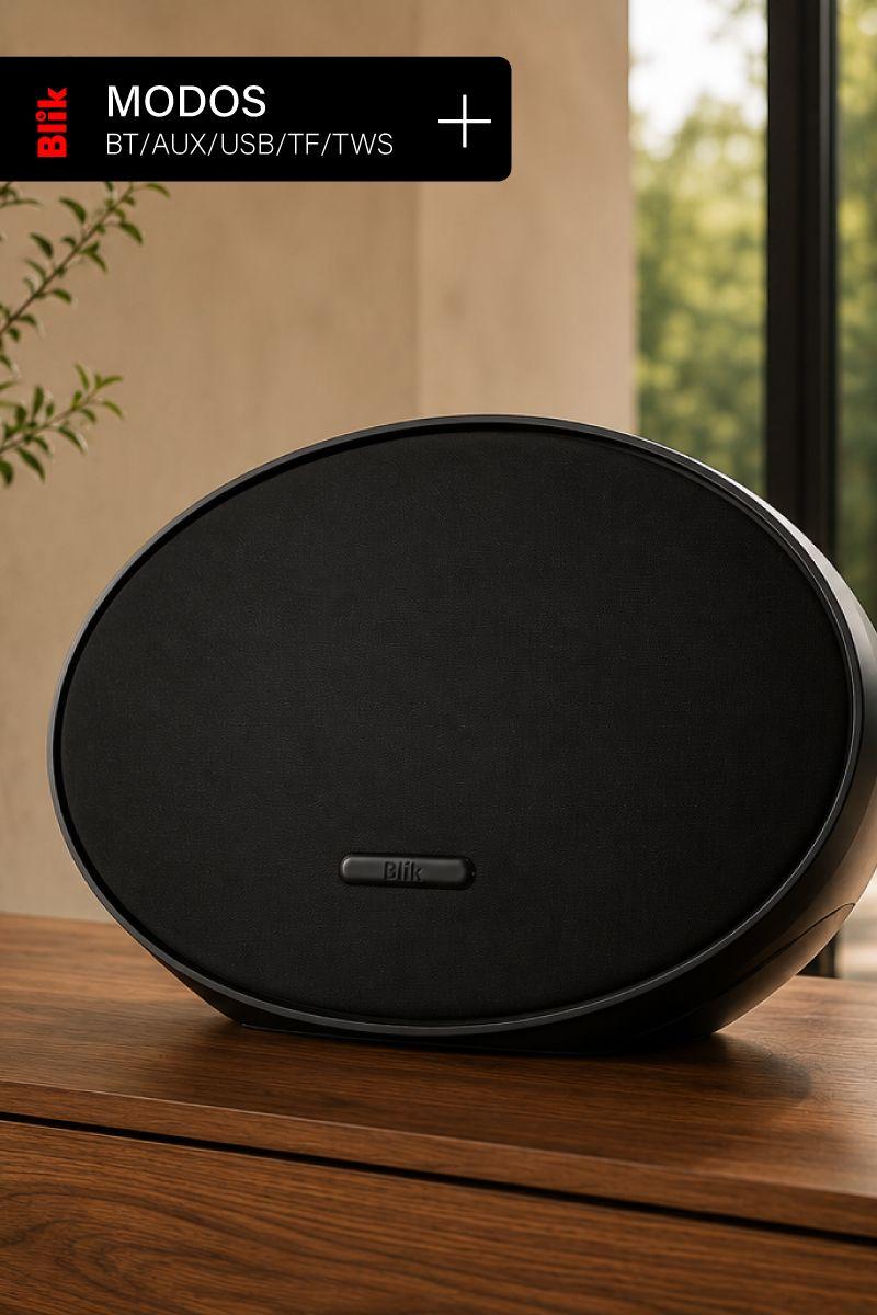 Parlante Bluetooth Blik Moonlight 60W Hi-Fi 15H DSP Negro-7