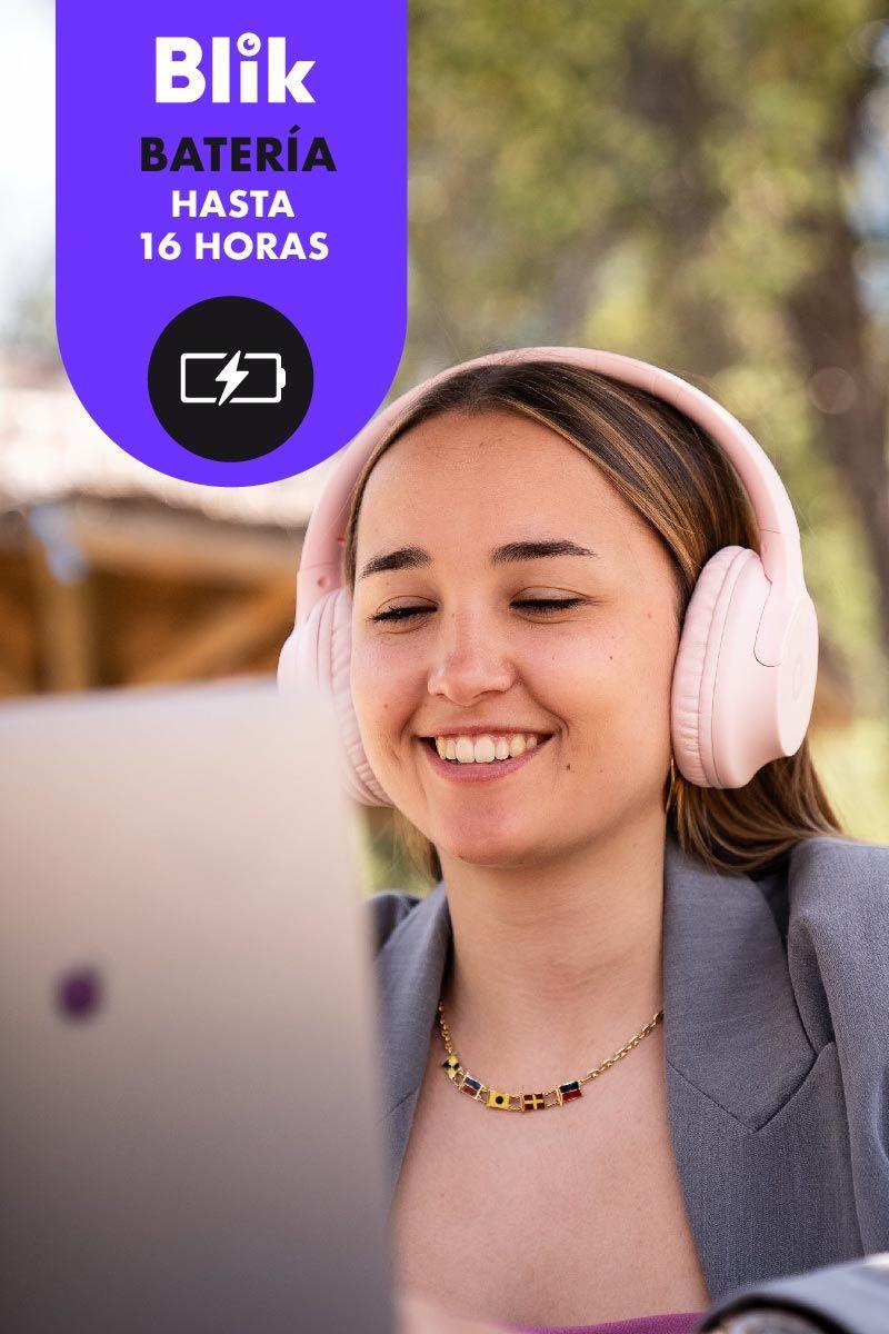 Audífonos Bluetooth Blik Soul250 16 hrs Rosado-3