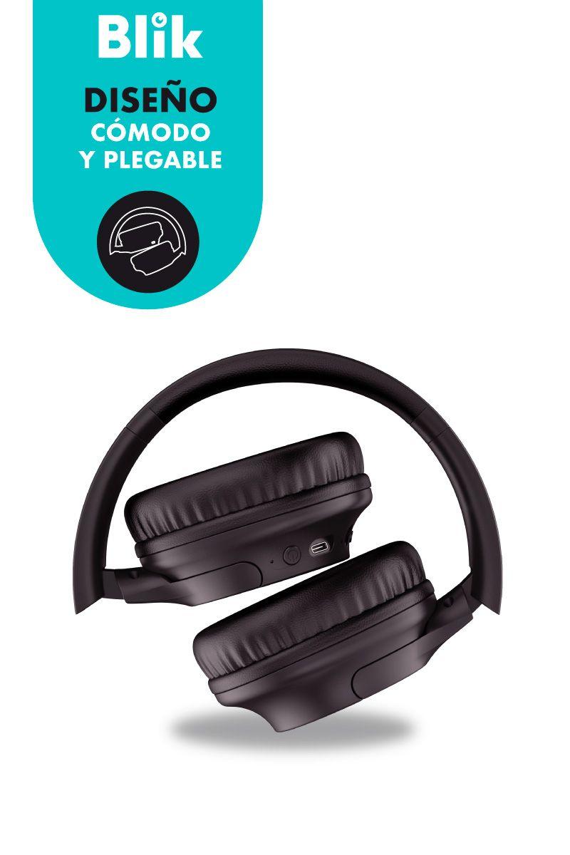Audifonos Bluetooth Inalambricos Blik Soul250 Negros 20 Hrs-4