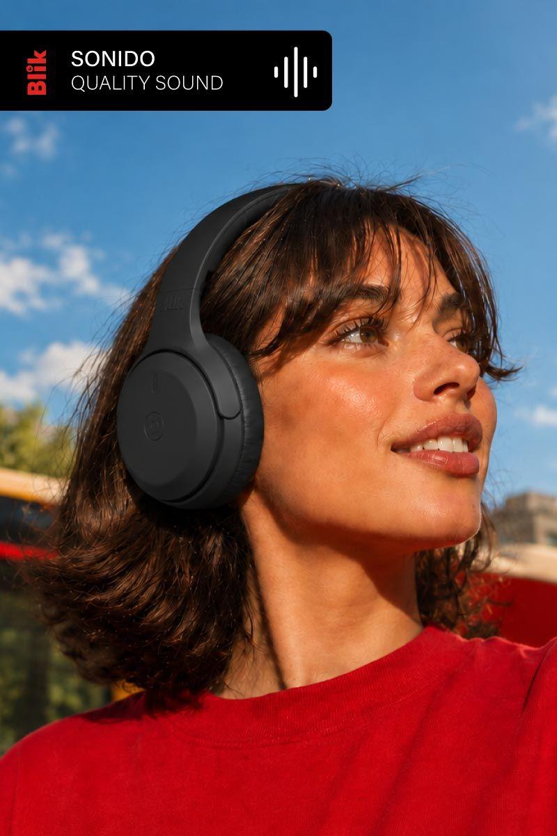 Audifonos Bluetooth Inalambricos Blik Soul250 Negros 20 Hrs-2