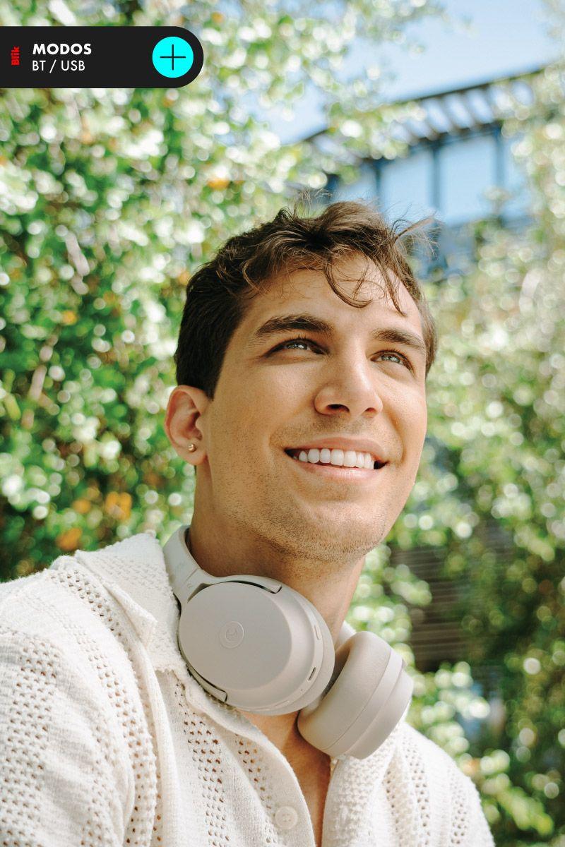 Audífonos Bluetooth Blik Neo Cancelación De Ruido 60H Gris-6