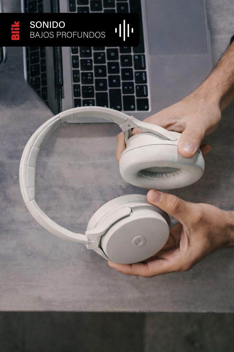 Audífonos Bluetooth Blik Neo Cancelación De Ruido 60H Gris-3