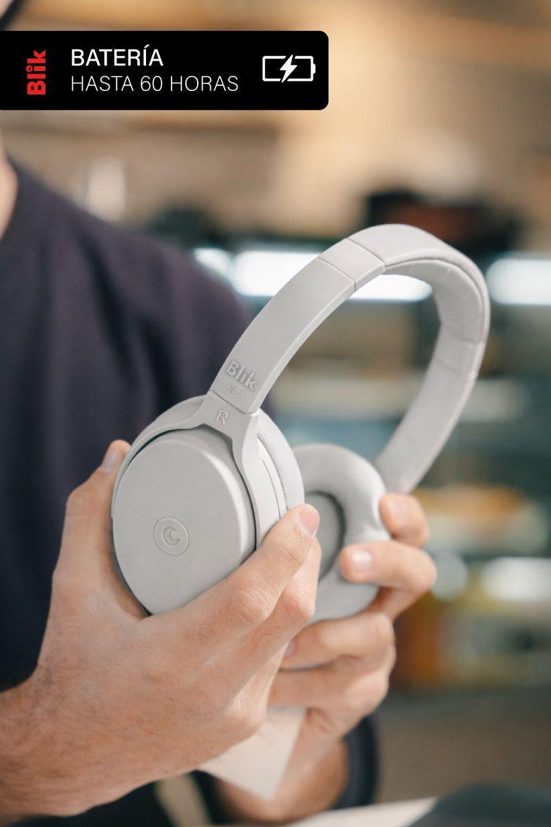 Audífonos Bluetooth Blik Neo Cancelación De Ruido 60H Gris-4