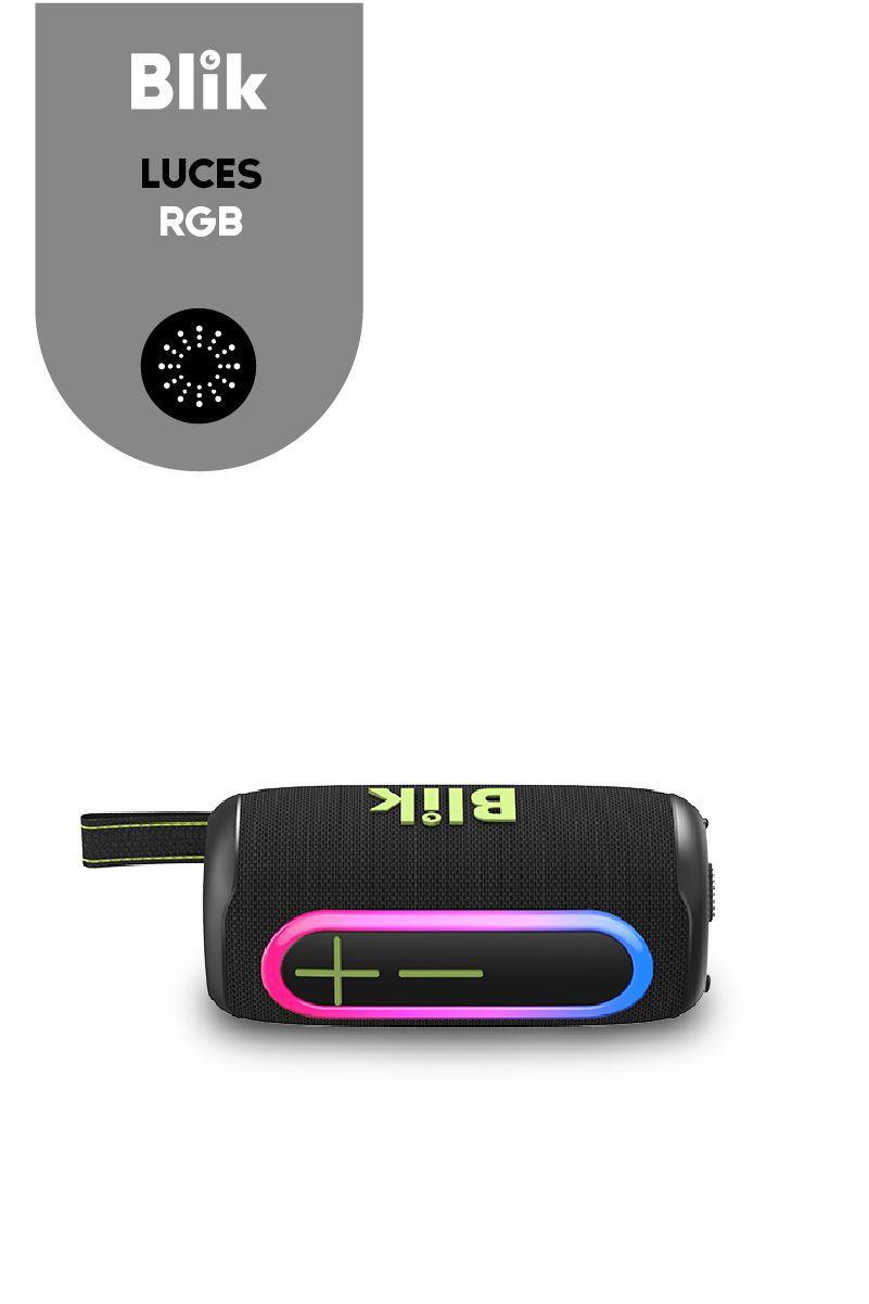 Parlante Bluetooth Portátil Blik HypeLights-6