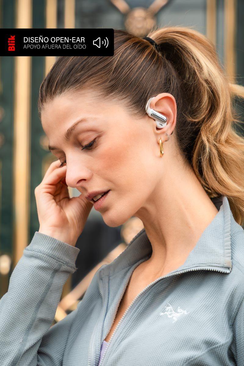 Audífonos Bluetooth Blik Motion Open-Ear 32H Crema-2
