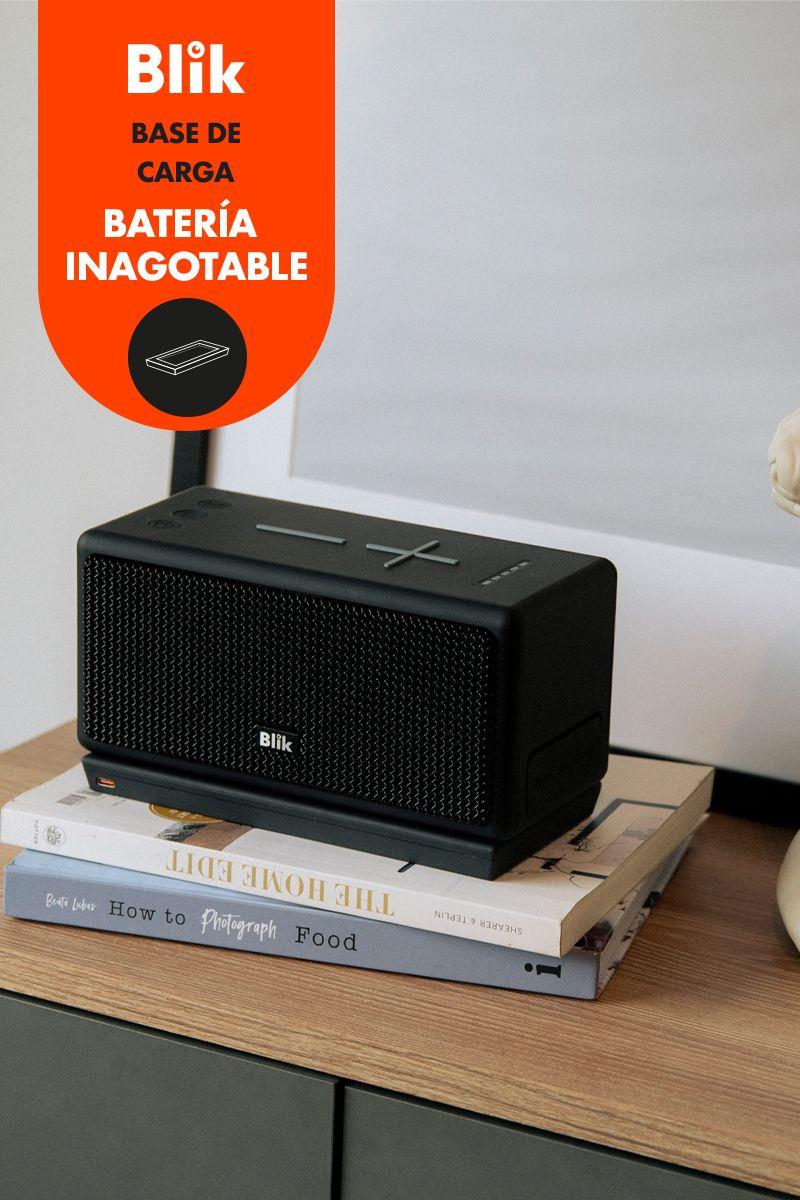 Parlante Bluetooth Portátil BLIK-CUBE Base Carga-3