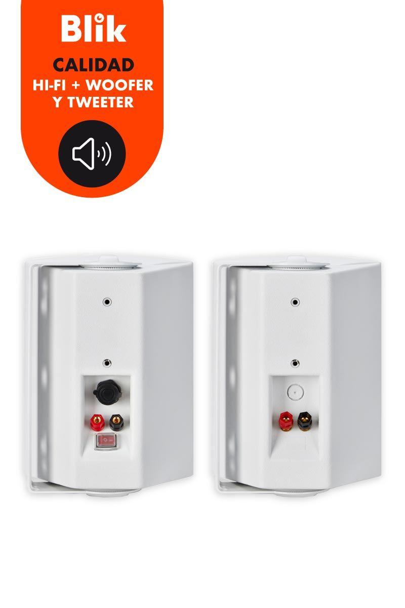 Par parlantes pasivos Blik Fidelity2 Blanco 60W-3