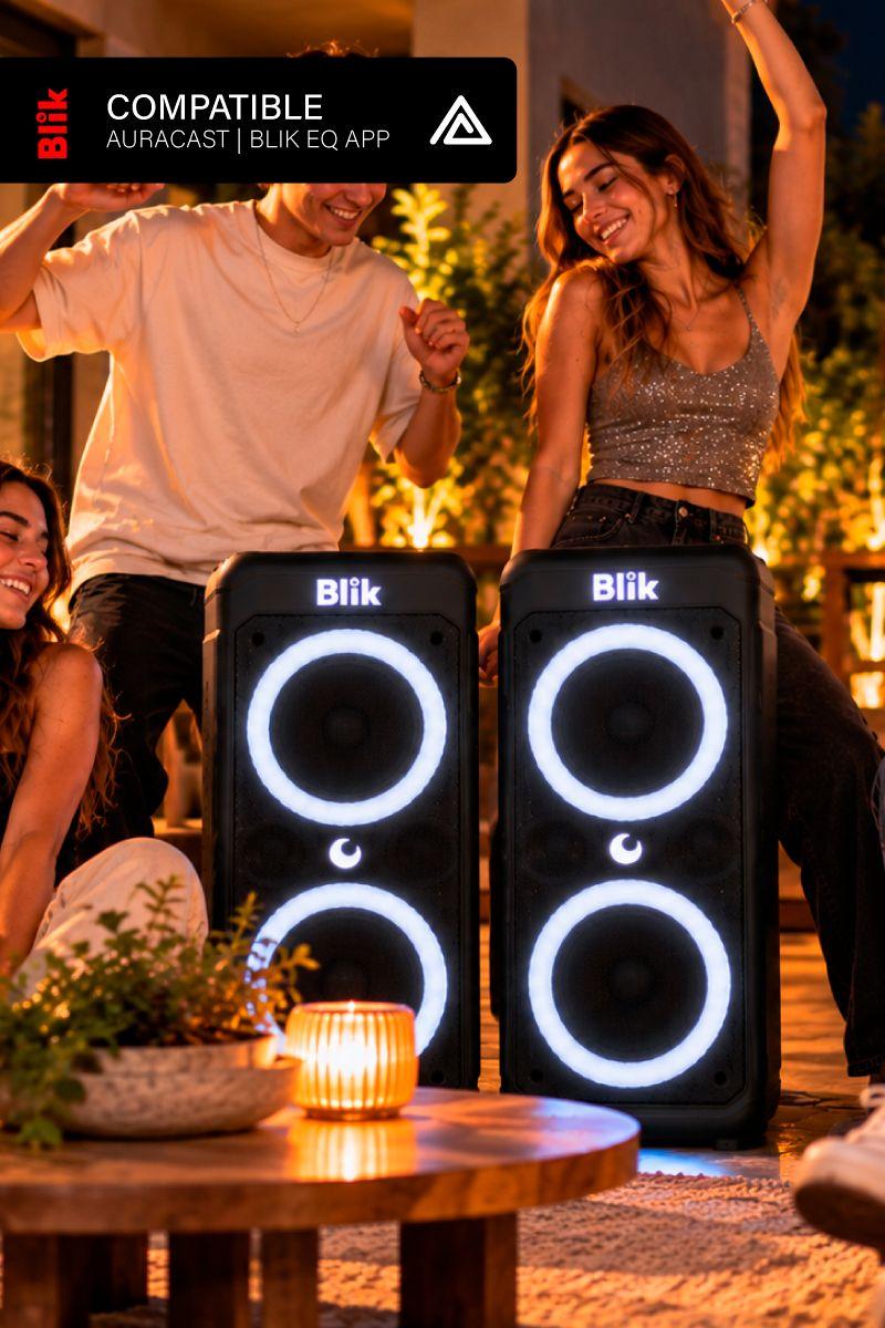 Parlante Karaoke Blik Revo Lite 8.000W PMPO Auracast-3