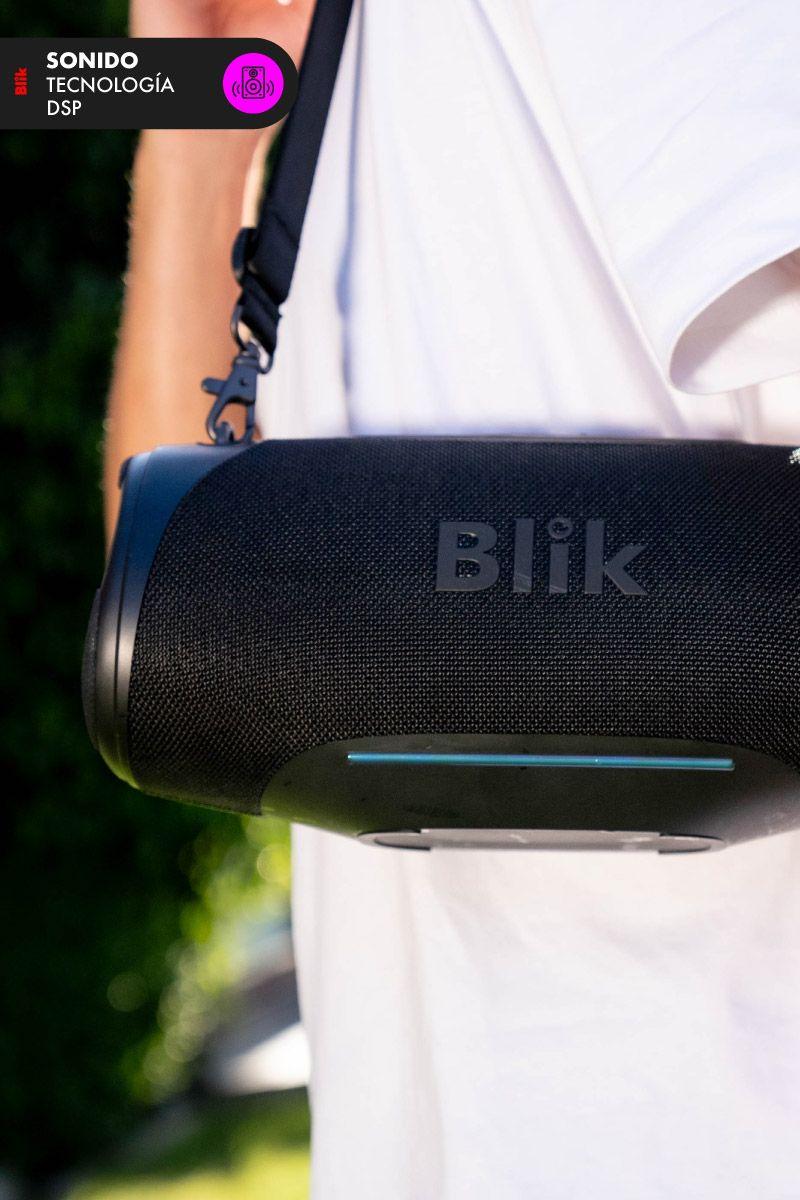 Parlante Bluetooth Portátil Blik Bass300 80W IPX7 8 Hrs-6
