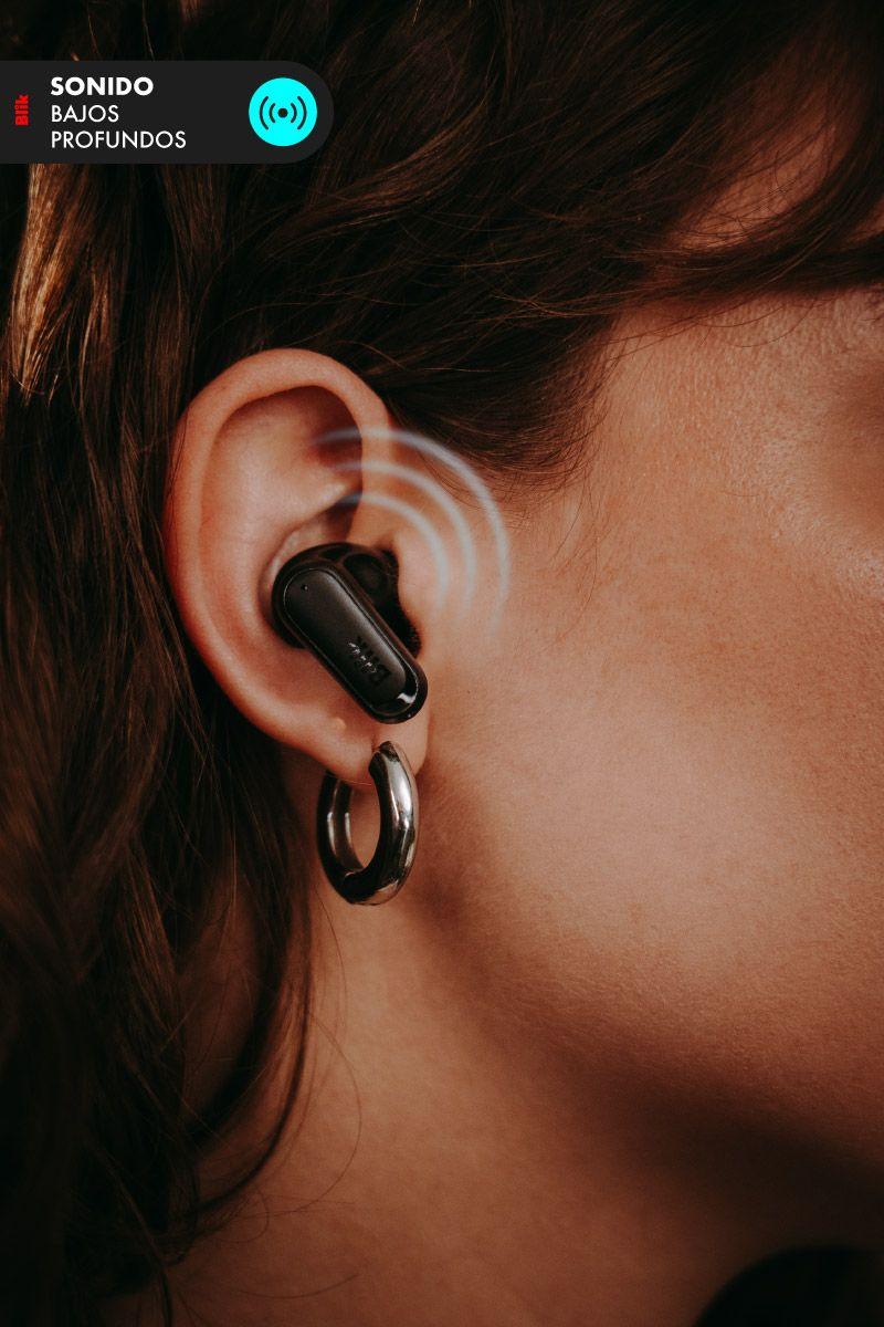 Audifonos Bluetooth Inalámbricos Blik Air500 Negros 30 hrs-3