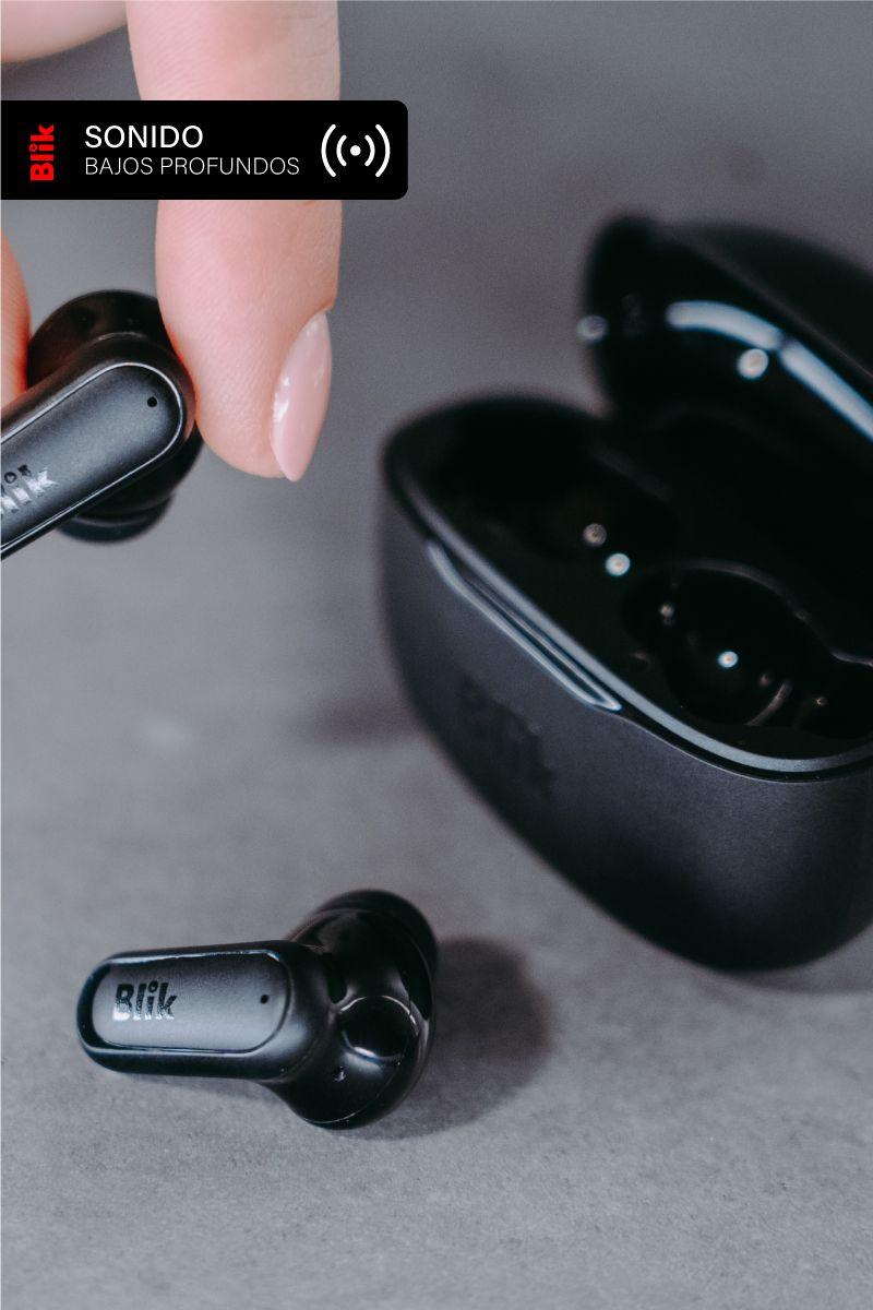 Audifonos Bluetooth Inalámbricos Blik Air500 Negros 30 hrs-3