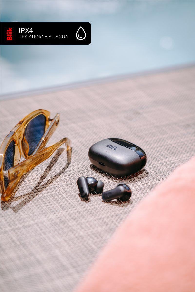 Audifonos Bluetooth Inalámbricos Blik Air500 Negros 30 hrs-5