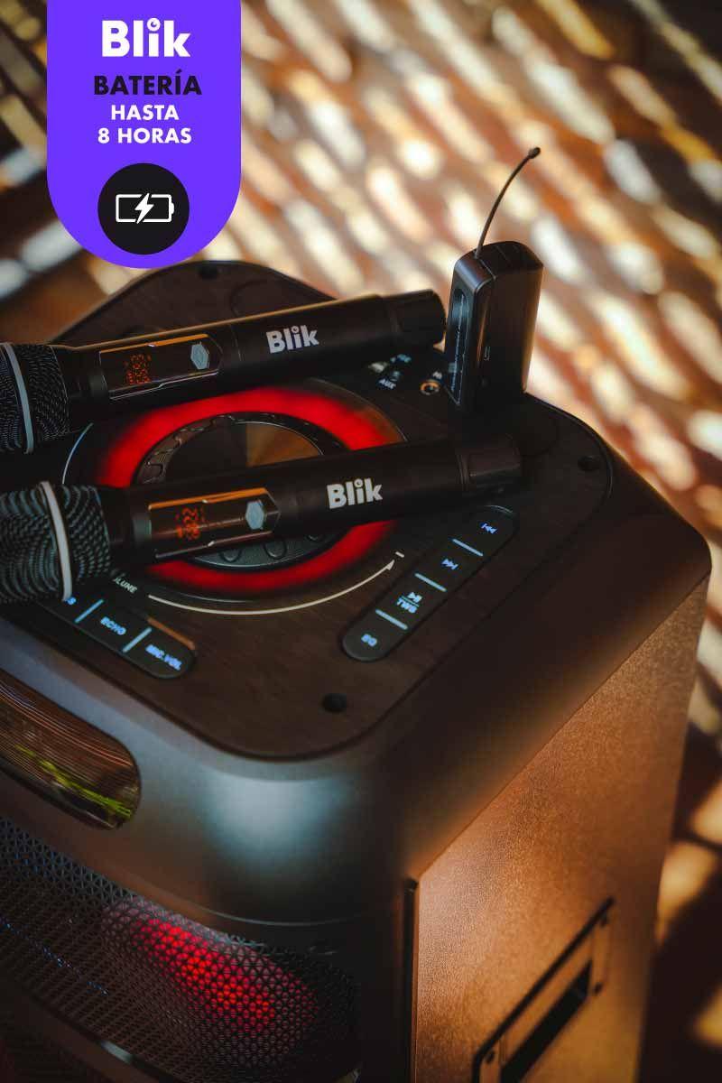 Par De Micrófonos Inalámbricos Con Receptor Karaoke Blik-2