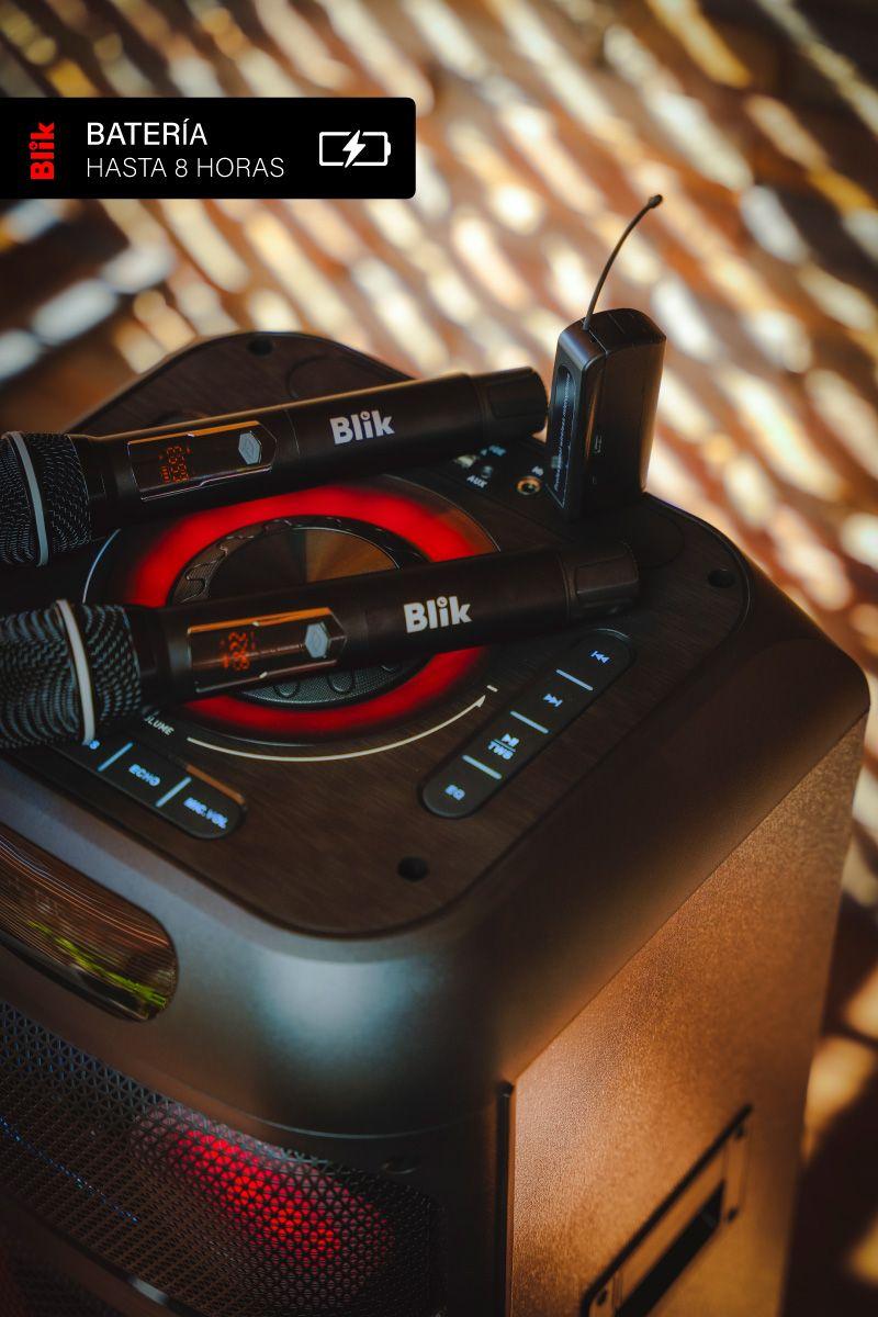 Par De Micrófonos Inalámbricos Con Receptor Karaoke Blik-3