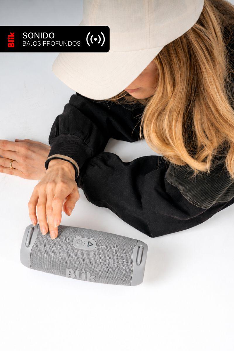 Parlante Bluetooth Portátil Blik Powerbass30 30W 15 Hrs Gris-3
