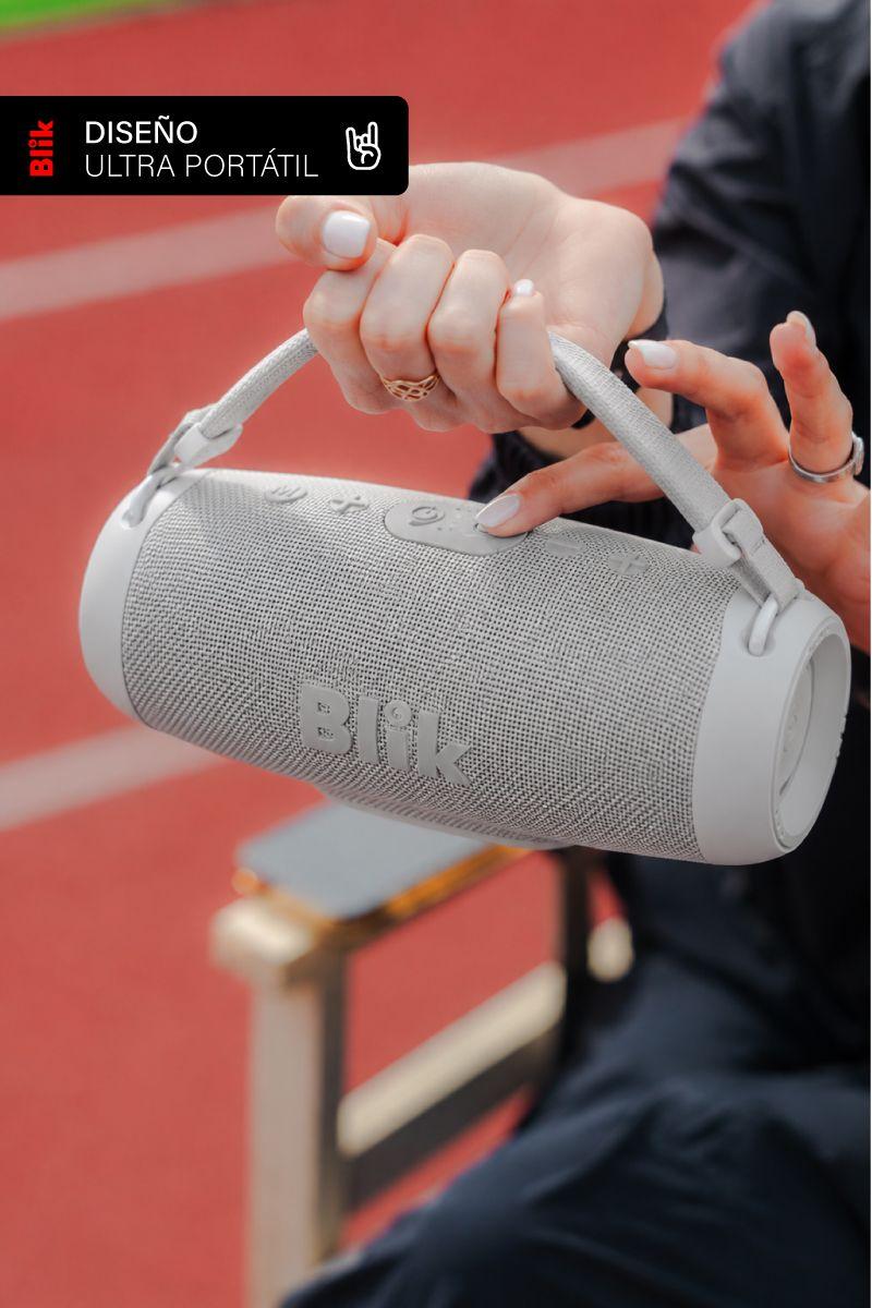 Parlante Bluetooth Portátil Blik Powerbass30 30W 15 Hrs Gris-4