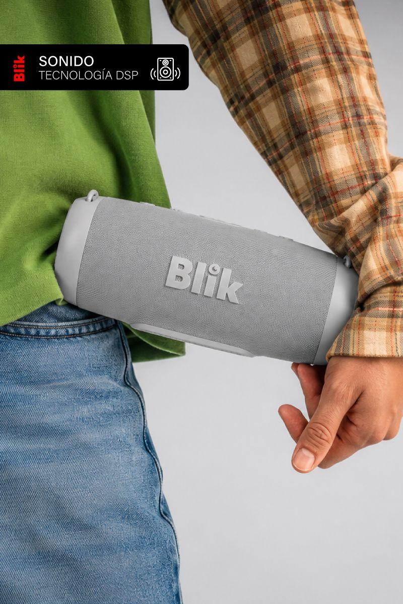 Parlante Bluetooth Portátil Blik Powerbass30 30W 15 Hrs Gris-5