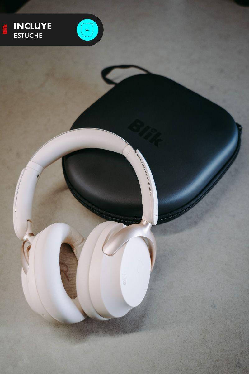 Audifonos Bluetooth Blik Aura950 Cancelación De Ruido 72H Cream-9