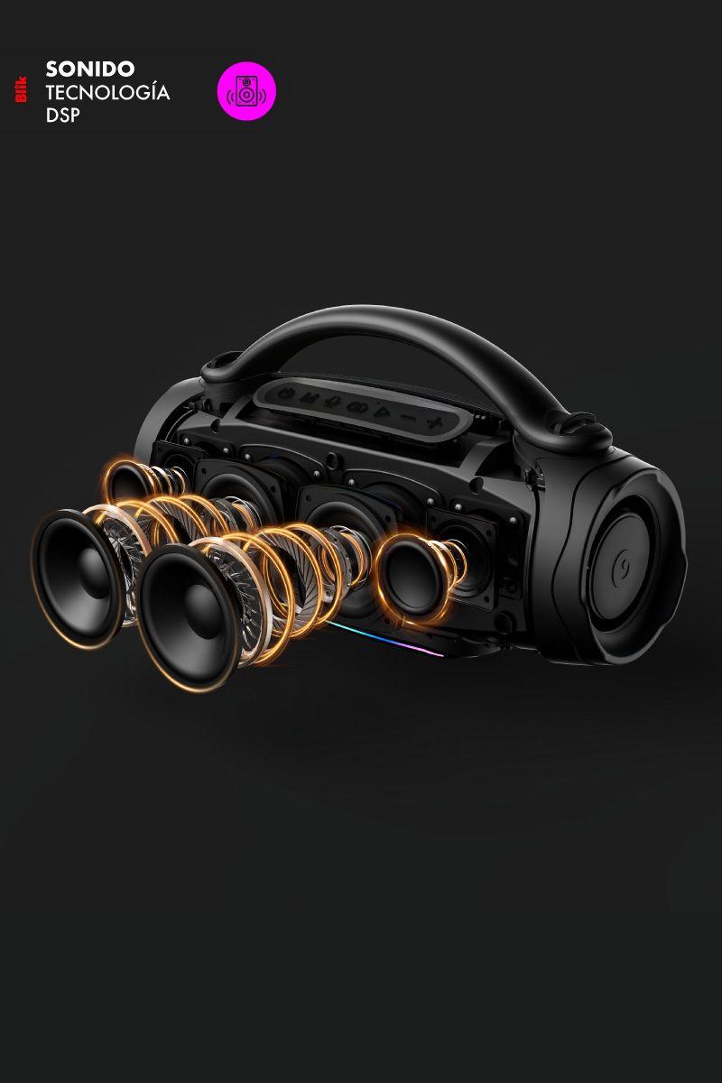 Parlante Bluetooth Portátil Blik Powerbass60 60W 15 Hrs-5