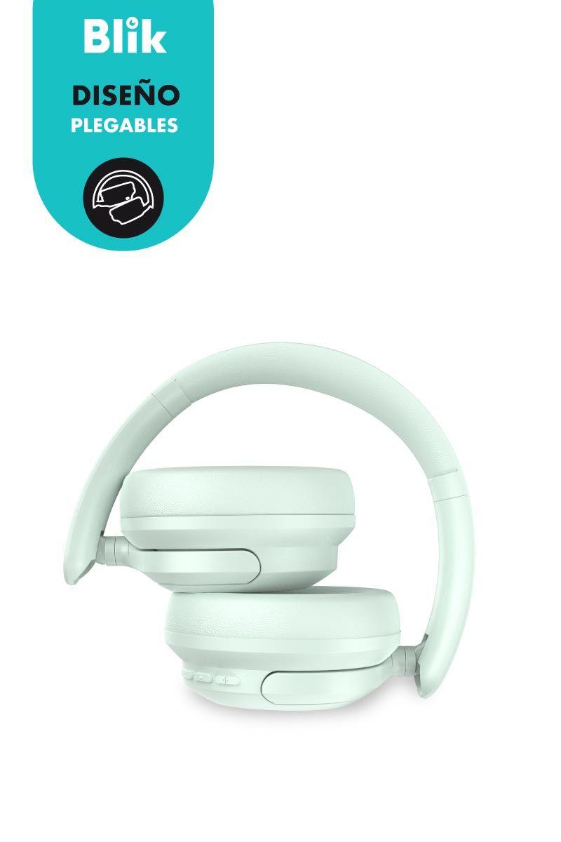 Audifonos Bluetooth Blik Soul900 Cancelación De Ruido Verde-6