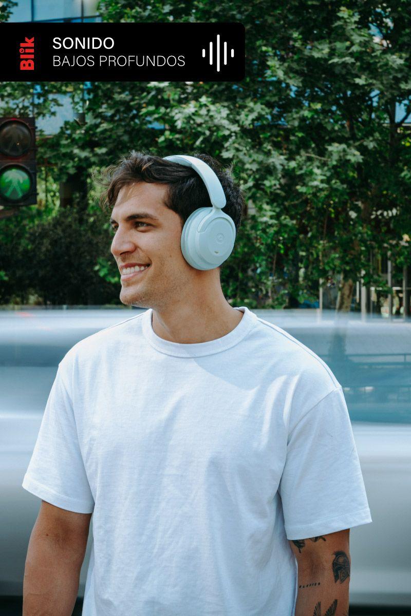 Audifonos Bluetooth Blik Soul900 Cancelación De Ruido Verde-3