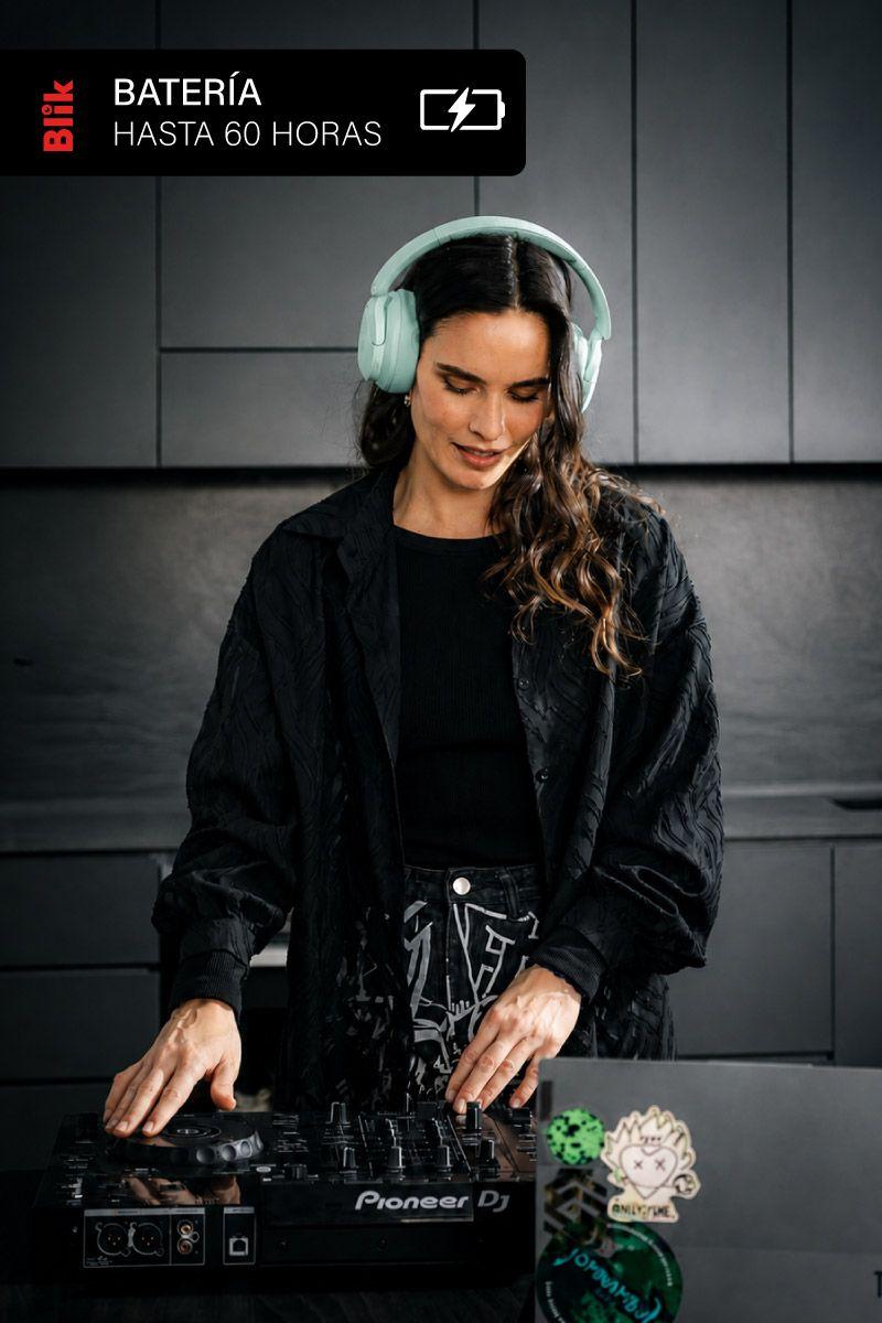 Audifonos Bluetooth Blik Soul900 Cancelación De Ruido Verde-4