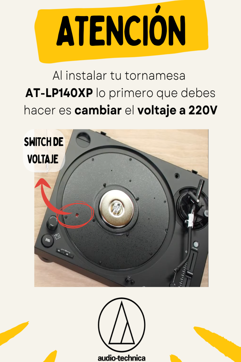 Tornamesa Audio-Technica para DJ LP140XP-4