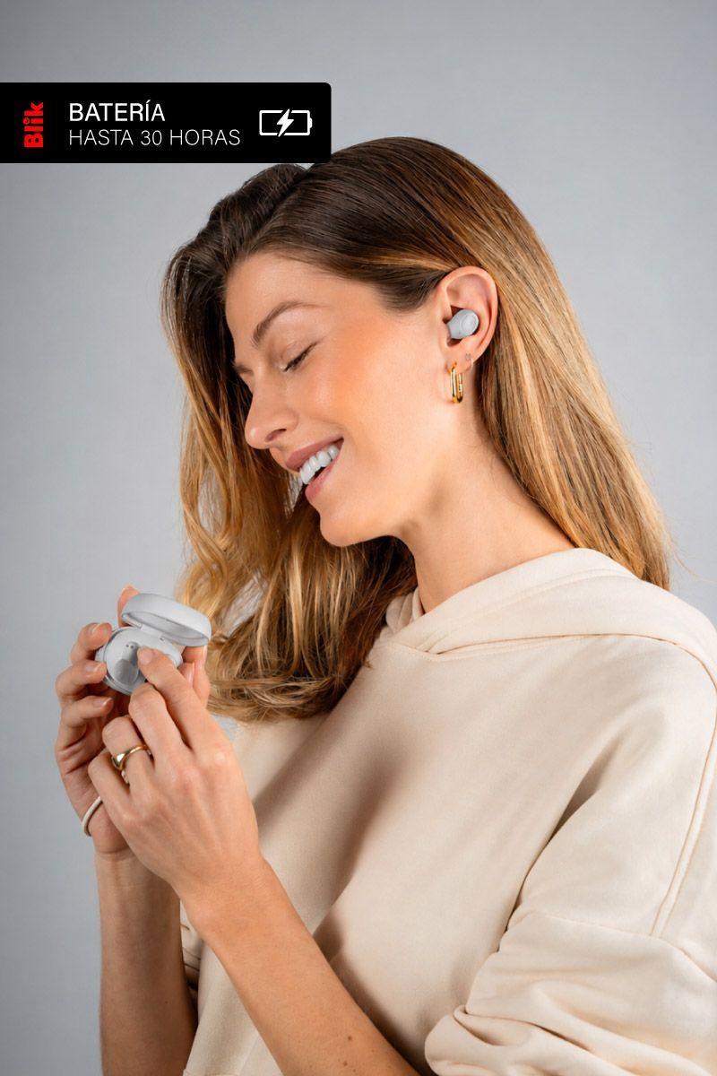 Audífonos Bluetooth Blik Buds80 30H IPX4 Gris-3