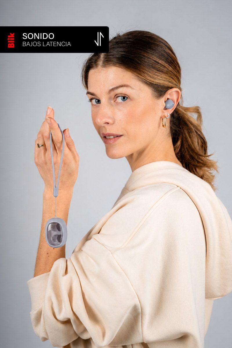 Audífonos Bluetooth Blik Buds80 30H IPX4 Gris-4