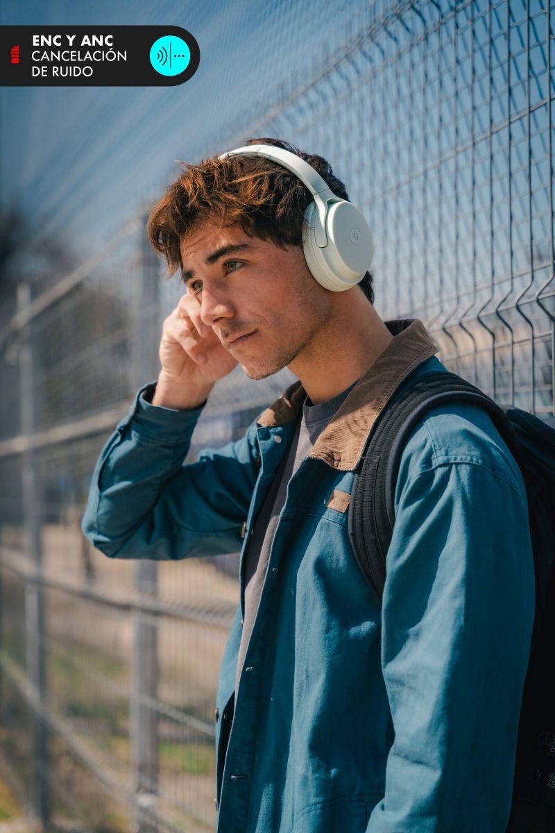 Audífonos Bluetooth Blik Neo Cancelación De Ruido 60H Verde-2