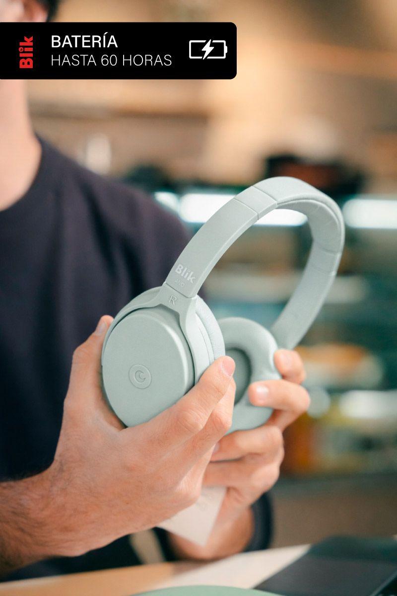 Audífonos Bluetooth Blik Neo Cancelación De Ruido 60H Verde-4