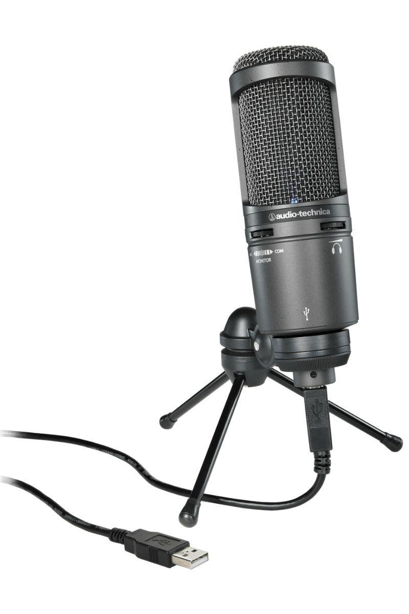 Pack Audio-Technica Micrófono AT2020USB+ y Audífonos M20X-3