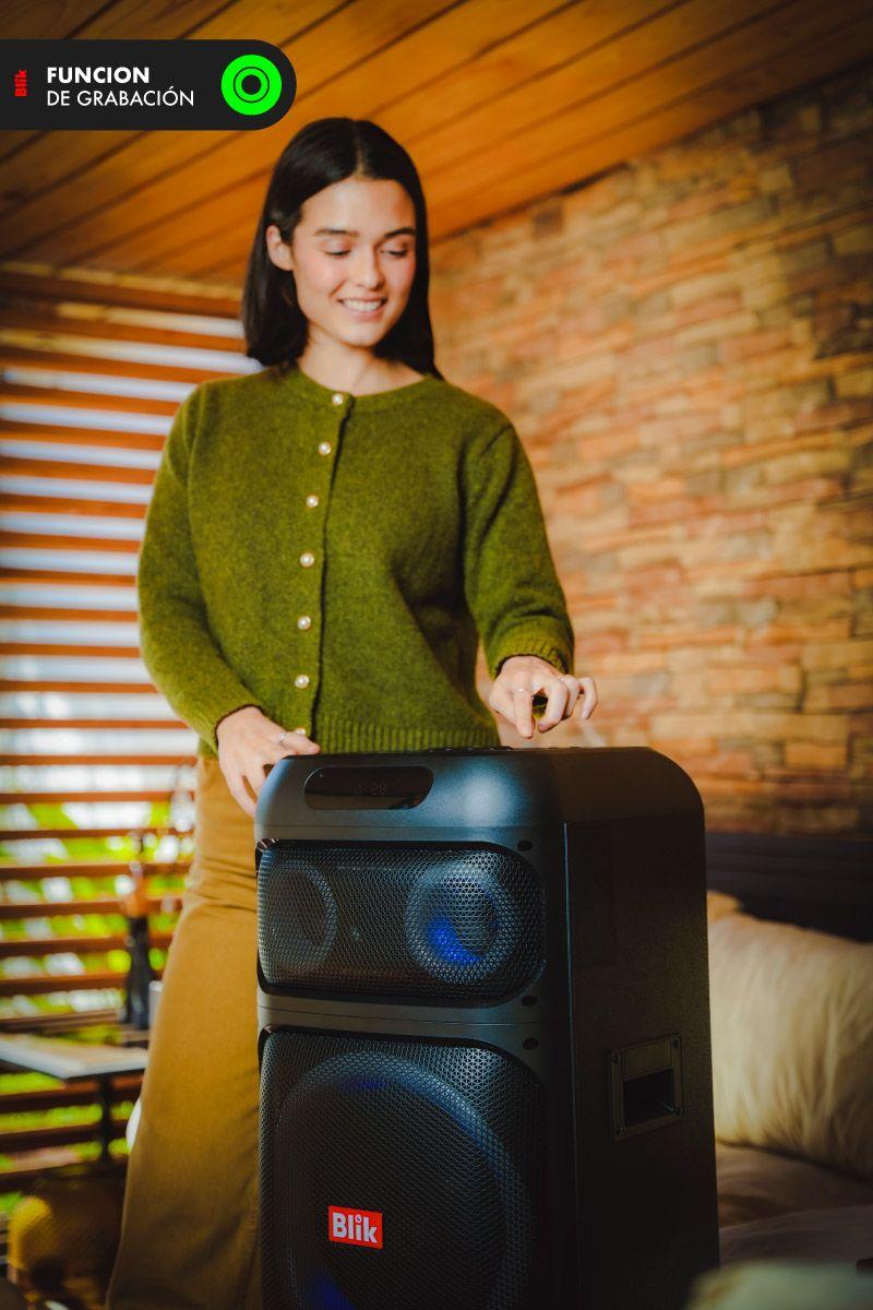 Parlante Bluetooth Karaoke Con Microfono Blik Lightup600-5