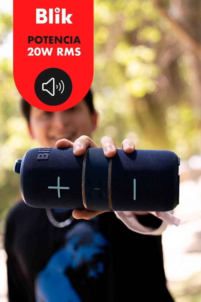 Parlante Bluetooth Portátil Blik Hype360 Azul-2