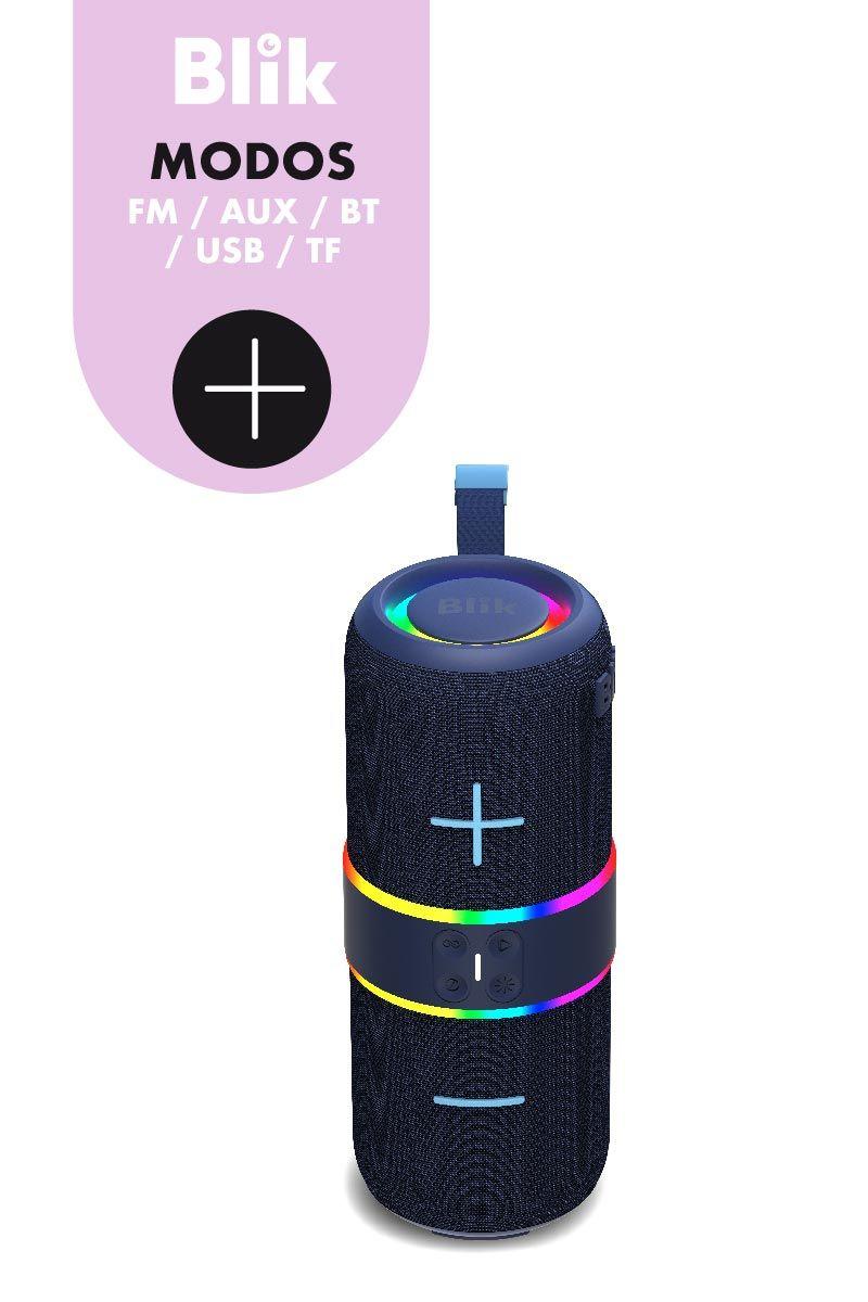 Parlante Bluetooth Portátil Blik Hype360 Azul-7