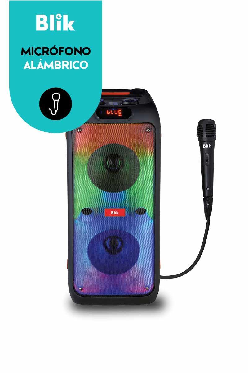 Parlante Bluetooth Karaoke Blik Wavelights-3